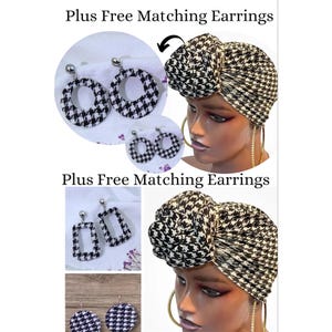 Pre-Tied Turban For Women | Pre-Tied Headwrap |  Head  Scarf | Stay In Place Head Tie | Women’s Turban | Boho Chic | Chemo Turnan Hat |