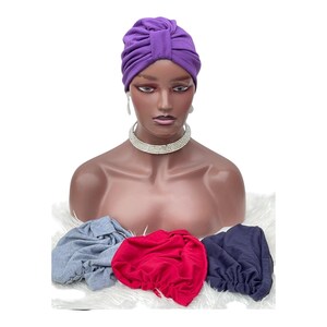 SATIN LINED TURBAN/ Pre Tied Turban/Ladies Turban/ Women&#39;s Turban/ Satin lined head wrap/ Cover For Hair Lose/ Head-Tie/ Head Wrapped/ Gift