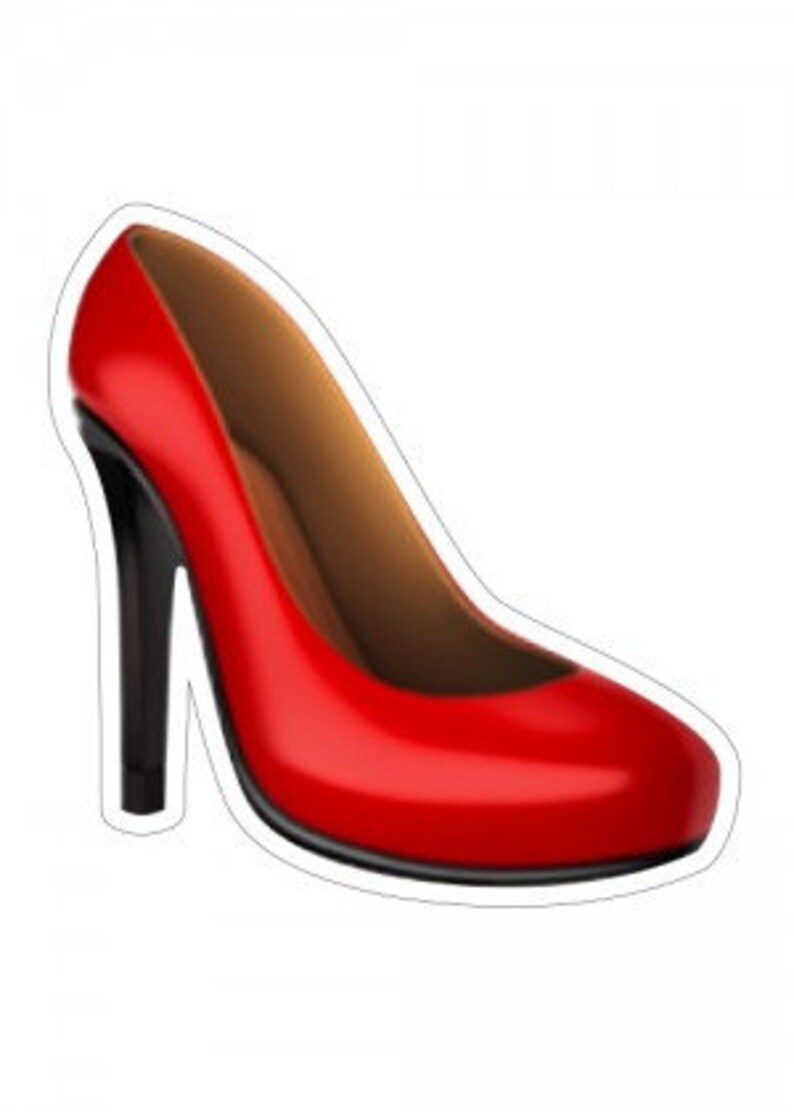 Heel Emoji Cut Out Etsy