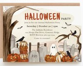 Halloween Party Invitation, Family Halloween Party Invite, Kids Halloween Party, Printable, Editable, Digital Download