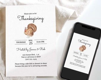 funny turkey invite etsy