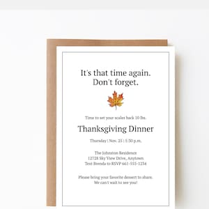 Thanksgiving Invitation, Thanksgiving Invitation Funny, Thanksgiving Invite Digital, Funny, Printable Invite