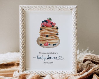 Baby Shower Brunch Welcome Sign, Breakfast Shower Welcome Sign, Baby Brunch Party Decor, Gender Neutral, F132