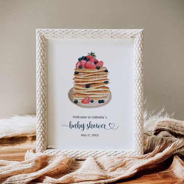 Baby Shower Brunch Welcome Sign, Breakfast Shower Welcome Sign, Baby Brunch Party Decor, Gender Neutral, F132