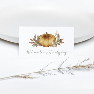 Friendsgiving Place Setting, Friendsgiving Table Setting, Friendsgiving Place Card, Friendsgiving Decorations, Table Decor, Printable