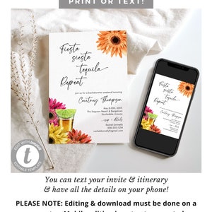 Final Fiesta Bachelorette Invitation, Final Fiesta Bachelorette Invite ...