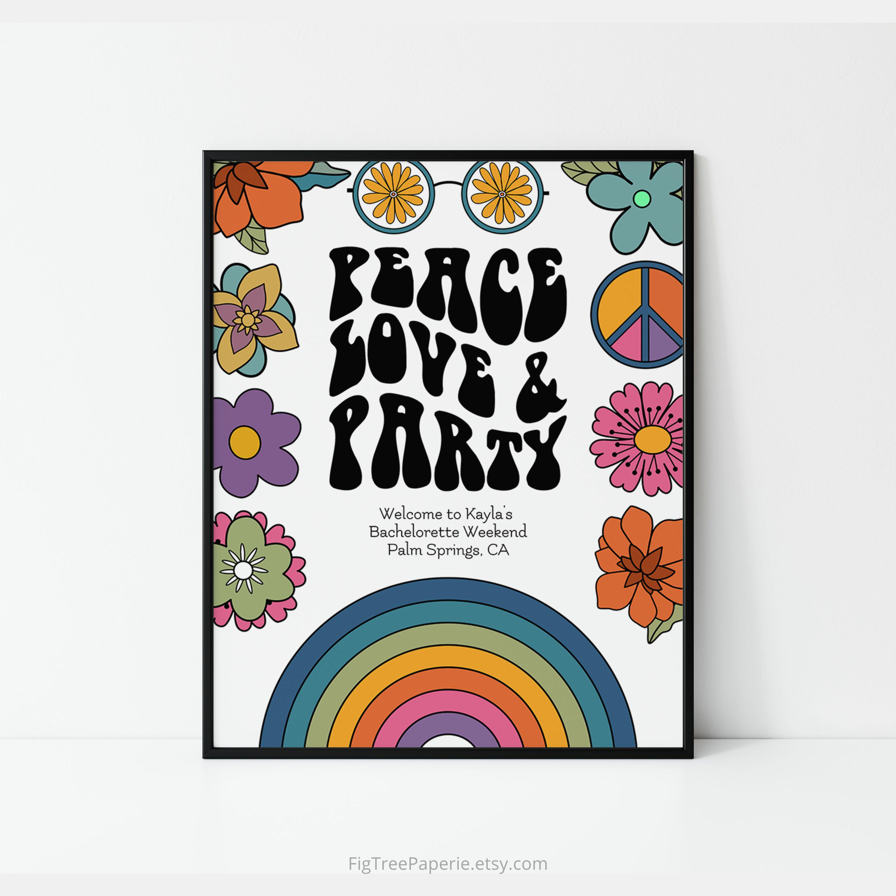 70s Party Welcome Sign, Last Disco Bachelorette Welcome Sign, Retro 70s ...