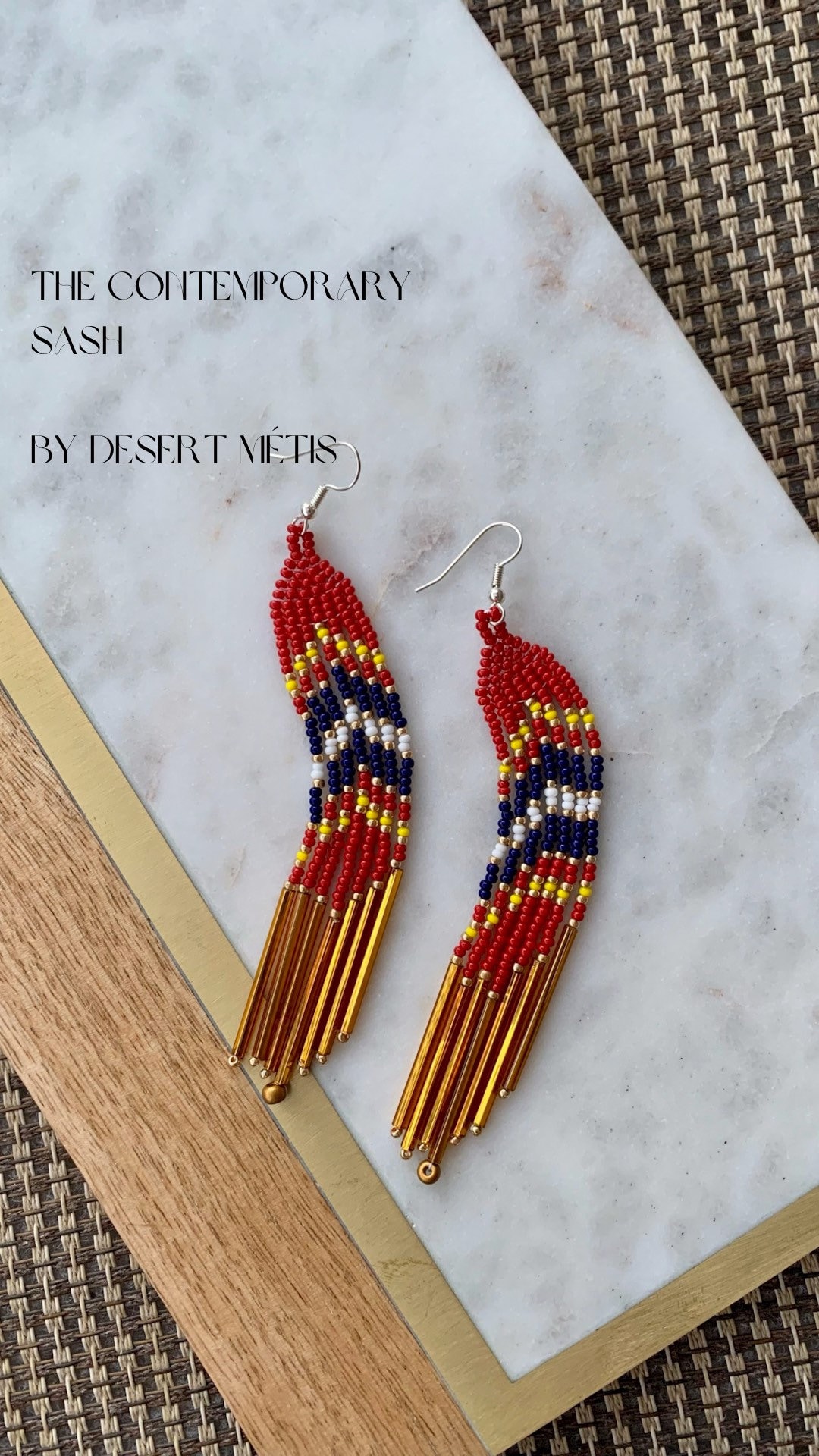 Metis beaded earrings sale