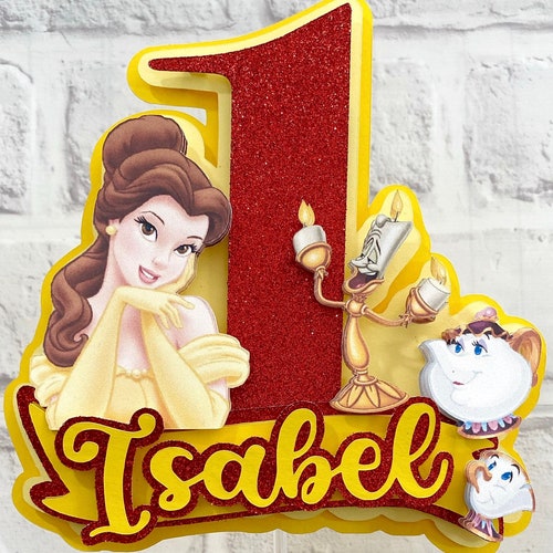 Princess Belle Bags Toppers Printable Disney Princess Treat | Etsy