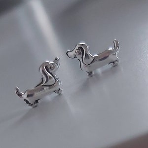 Sterling Silver Dog Stud Earrings, Stud Earrings, Dog Earrings, Dog Studs, Silver Studs, Small Studs, Cute Studs, Animal Stud, Dog Jewellery
