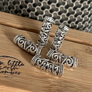 Viking Beard and Hair Beads - Stainless Steel Set of 5