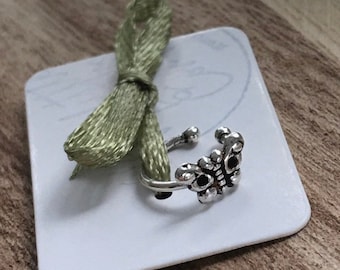 Dainty Sterling Silver Butterfly Ear Cuff: Hypoallergenic Jewelry