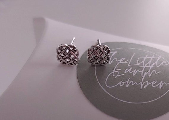 Orecchini Celtici In Argento Sterling 925, Design Classico Intrecciato, Peso 2.1g, Gioiello Artigianale Regalo