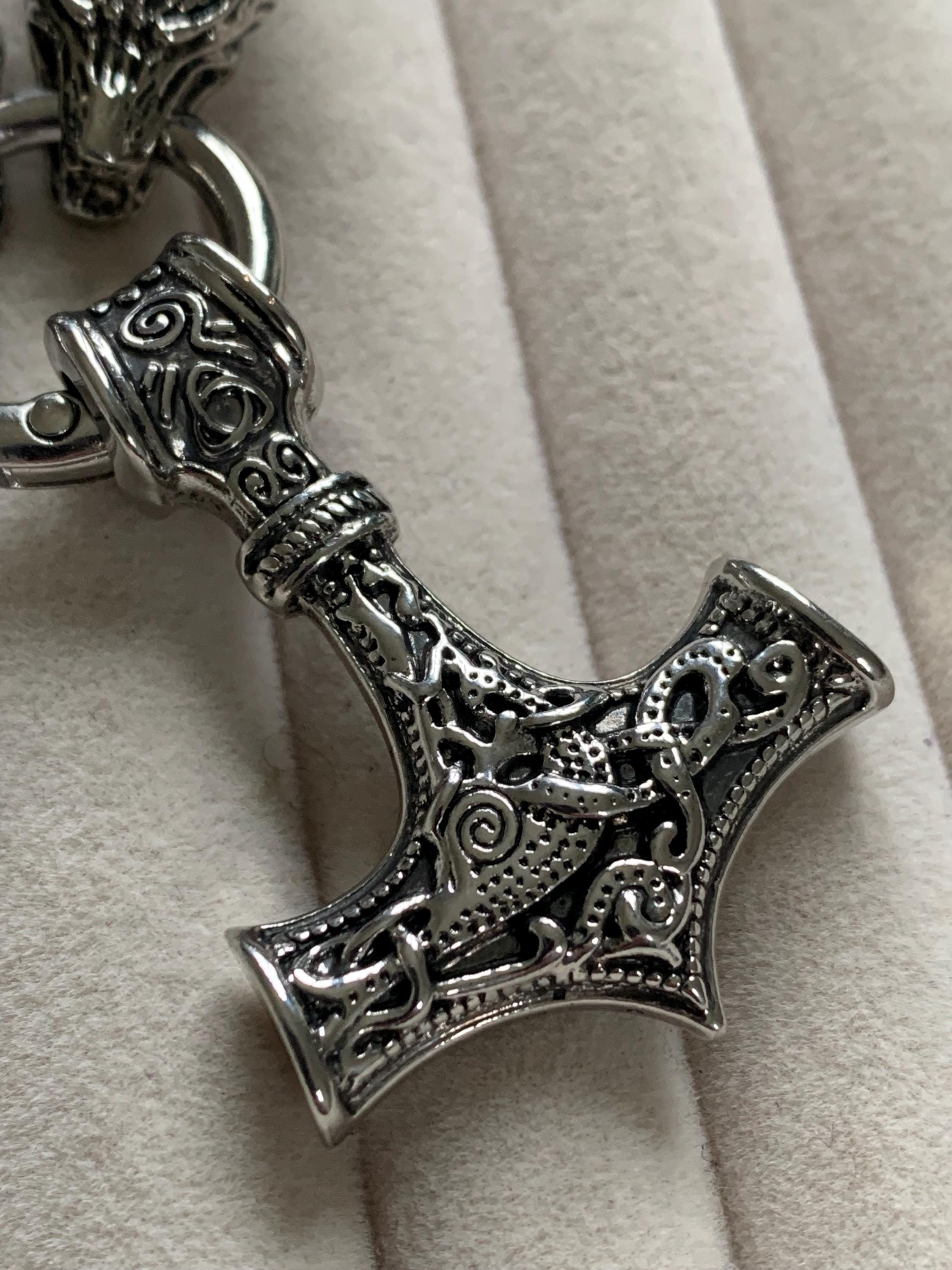 OIDEA Collana Per Uomo Collana In Acciaio Inox Con Pendente Testa Di - Foto 9