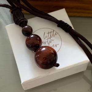 Natural Stone Tigers Eye Crystal Necklace