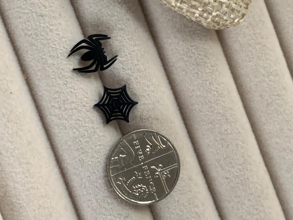 Orecchini Pendenti Di Halloween A Ragnatela Con Perle, Colore Oro, In Lega Di Zinco, Dimensioni 5,8x4,2 Cm, Per Donne E Ragazze