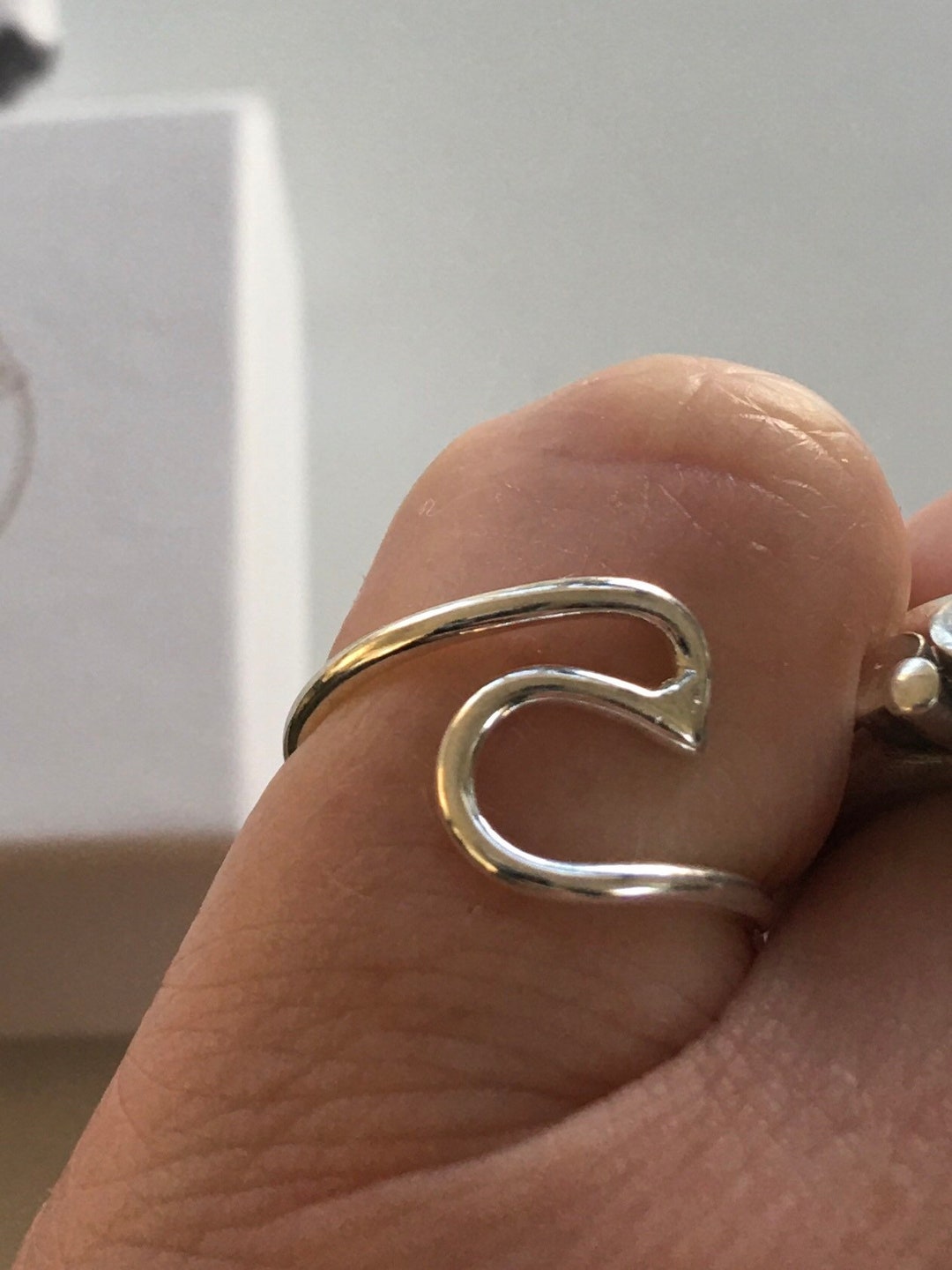 Sterling Silver Wave Toe Ring Silver Toe Ring Wave Toe Ring Etsy