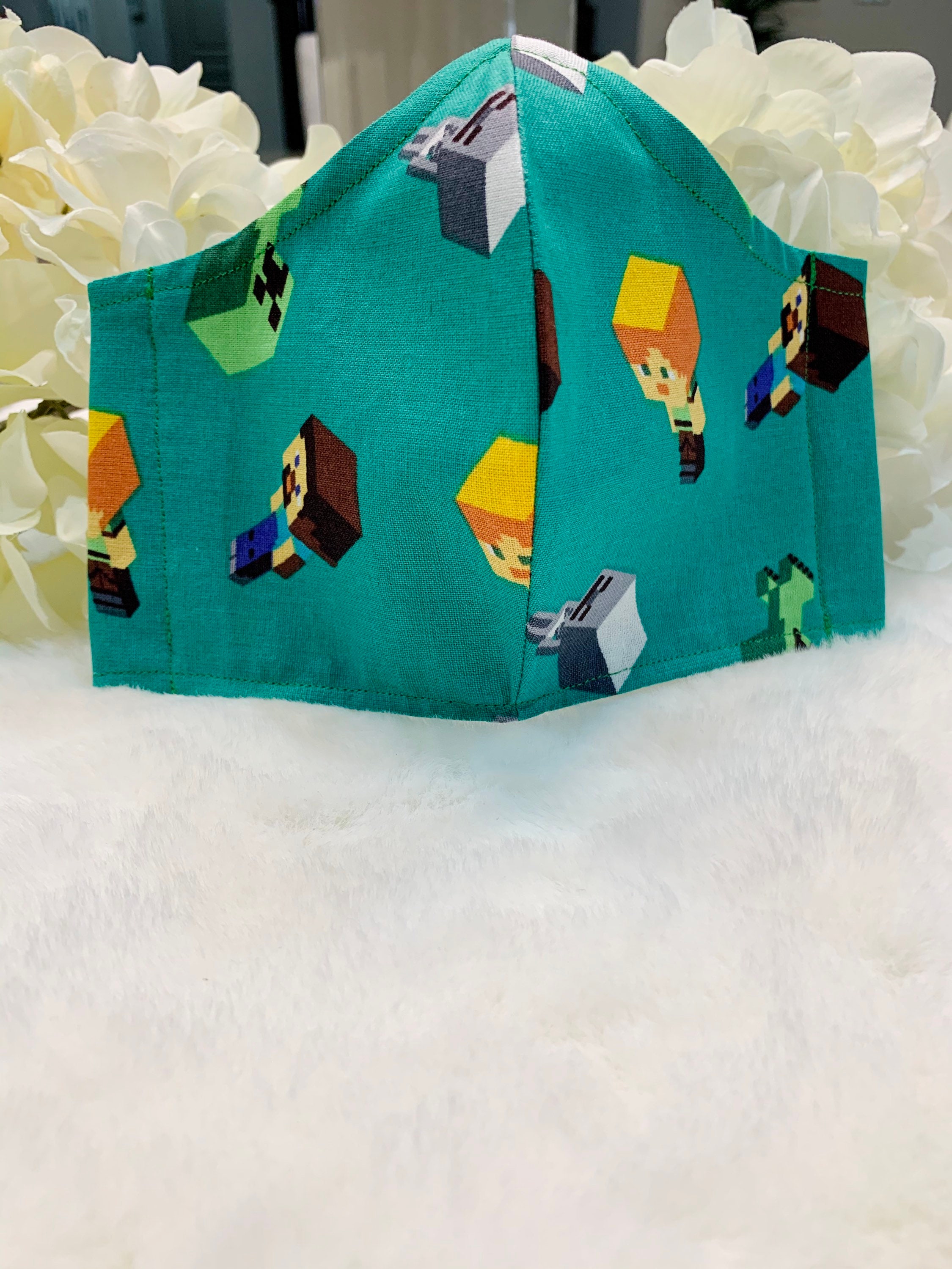 Minecraft Face Mask Collection | FREE SHIPPING | Adjustable Ear