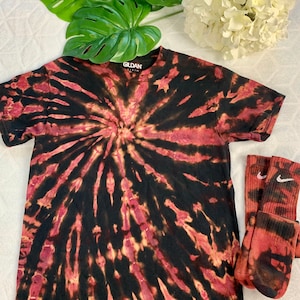 Custom Reverse Tie Dye Swirl Shirt | FREE Shipping | Retro & Unique Shirt | Bleached/Acid Washed