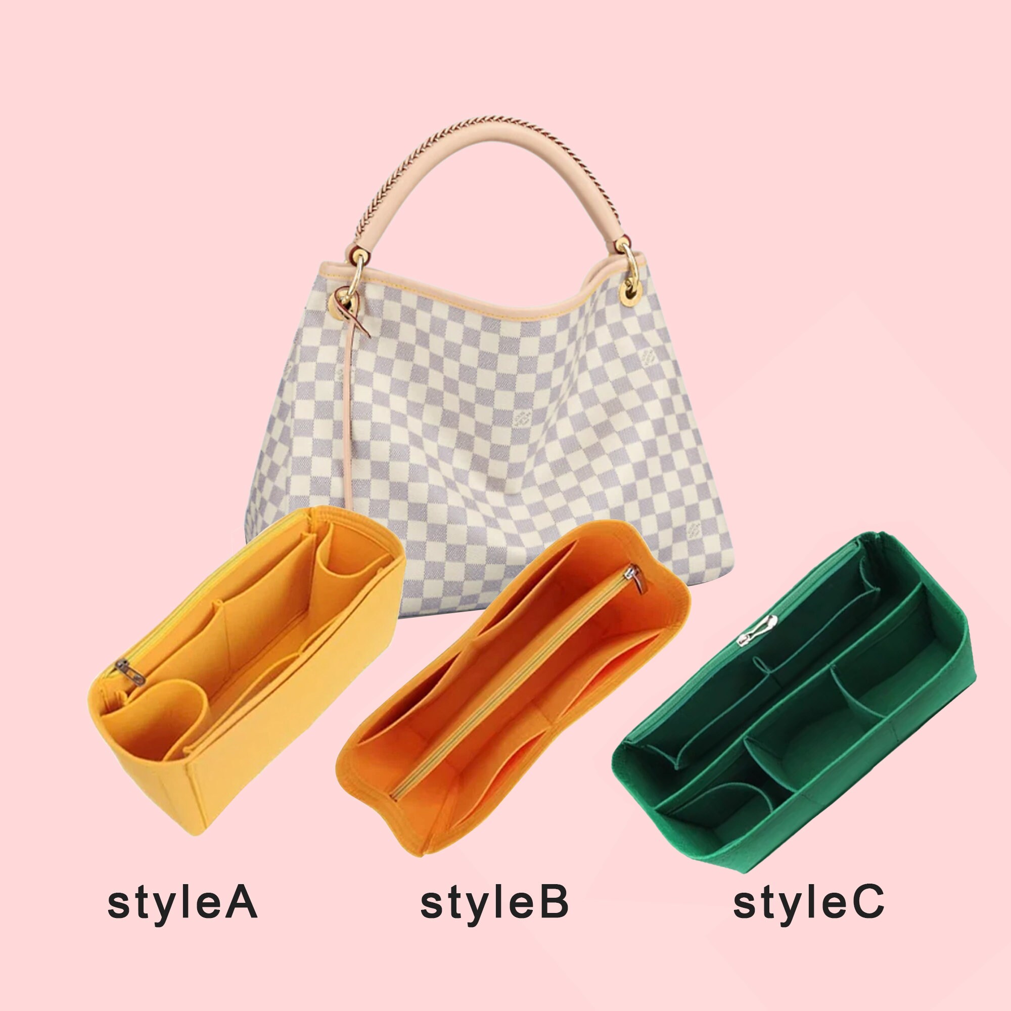 For Artsy MM bag insert organizer purse insert, bag shaper-3MM Premium Felt  (Handmade/20 Colors) - AliExpress