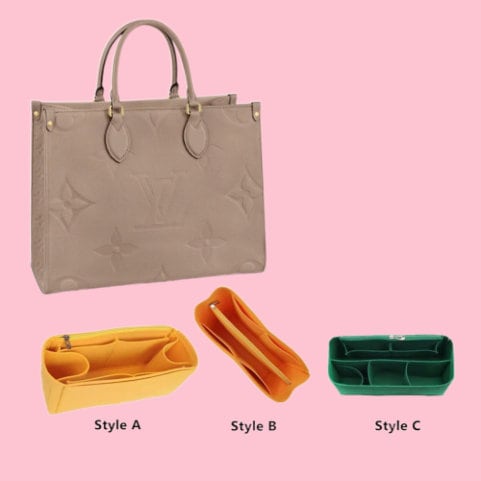 Soft andLight】Bag Organizer Insert For Lv Tote ON THE GO Onthego