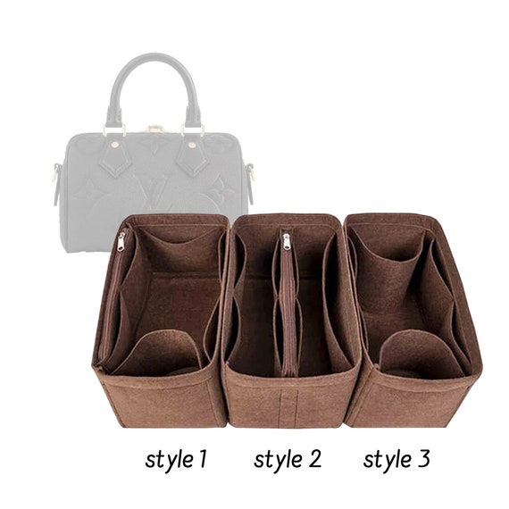 Bag and Purse Organizer with Interior Zipped Pocket for Speedy 25, 30, 35,  and 40