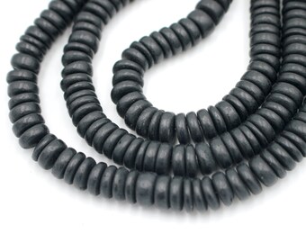 Eco Friendly Donuts Rondelle Disk Beads 12mm 50 Wood CocoNut Shell Beads