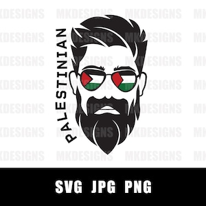 Palestinian Man | Palestinian Flag | SVG Palestinian Design for Cricut | Palestinian Fashion | فلسطيني
