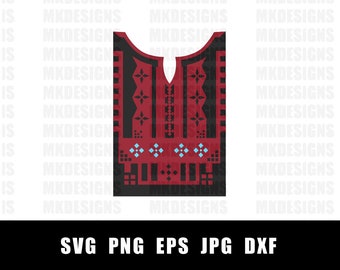Beautiful Palestinian Tatreez design | SVG Tatreez design | Sublimation printing | Palestinian Fashion | SVG for Cricut