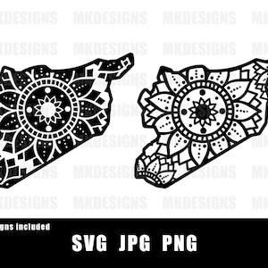 Syria Map Mandala | Digital design