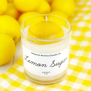 Lemon Sugar | Soy Blend Candles | Food Candles | Citrus | Clean | Gift | Best Selling | For Her | Spring | Summer | Fall | Autumn | Birthday