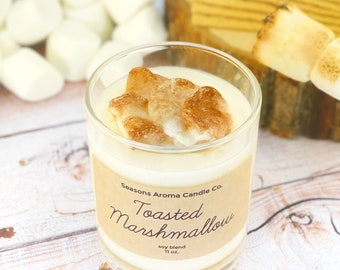 Toasted Marshmallow | Soy Blend Candle | Food Candle | Marshmallow | Fireside | Spring | Birthday | Gift | Best Selling | Cozy | For Her