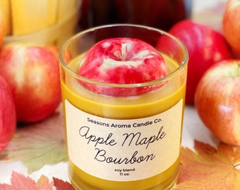 Apple Maple Bourbon | Soy Blend Candle | Spring Candle | Gift | Food Candle | Summer | Fall | Autumn | Best Selling | For Her | Birthday