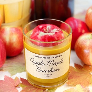 Apple Maple Bourbon | Soy Blend Candle | Spring Candle | Gift | Food Candle | Summer | Fall | Autumn | Best Selling | For Her | Birthday