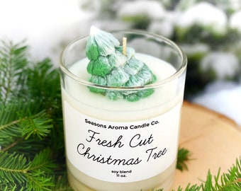 Fresh Cut Christmas Tree | Soy Blend Candle | Pine | Frasier Fir | Christmas Candle | Holiday | Gift | Winter | Best Selling | For Her