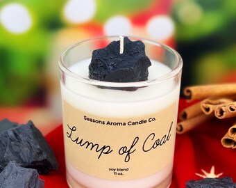 Lump of Coal | Soy Blend Candles | Christmas Candle | Food Candle | Holiday | Stocking Stuffer | Gift | Cinnamon | Best Selling | Cozy