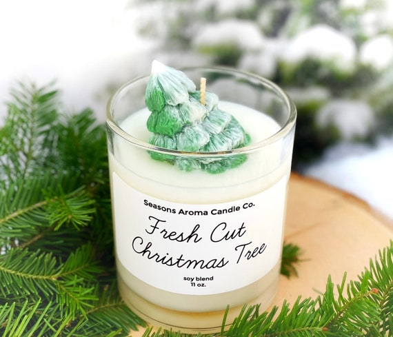 Fraser Fir Soy Candle Frasier Pine Tree Christmas Tree Farm Scent Forest  Woods Scent Natural Soy Wax Holiday Gift Essential Oil 