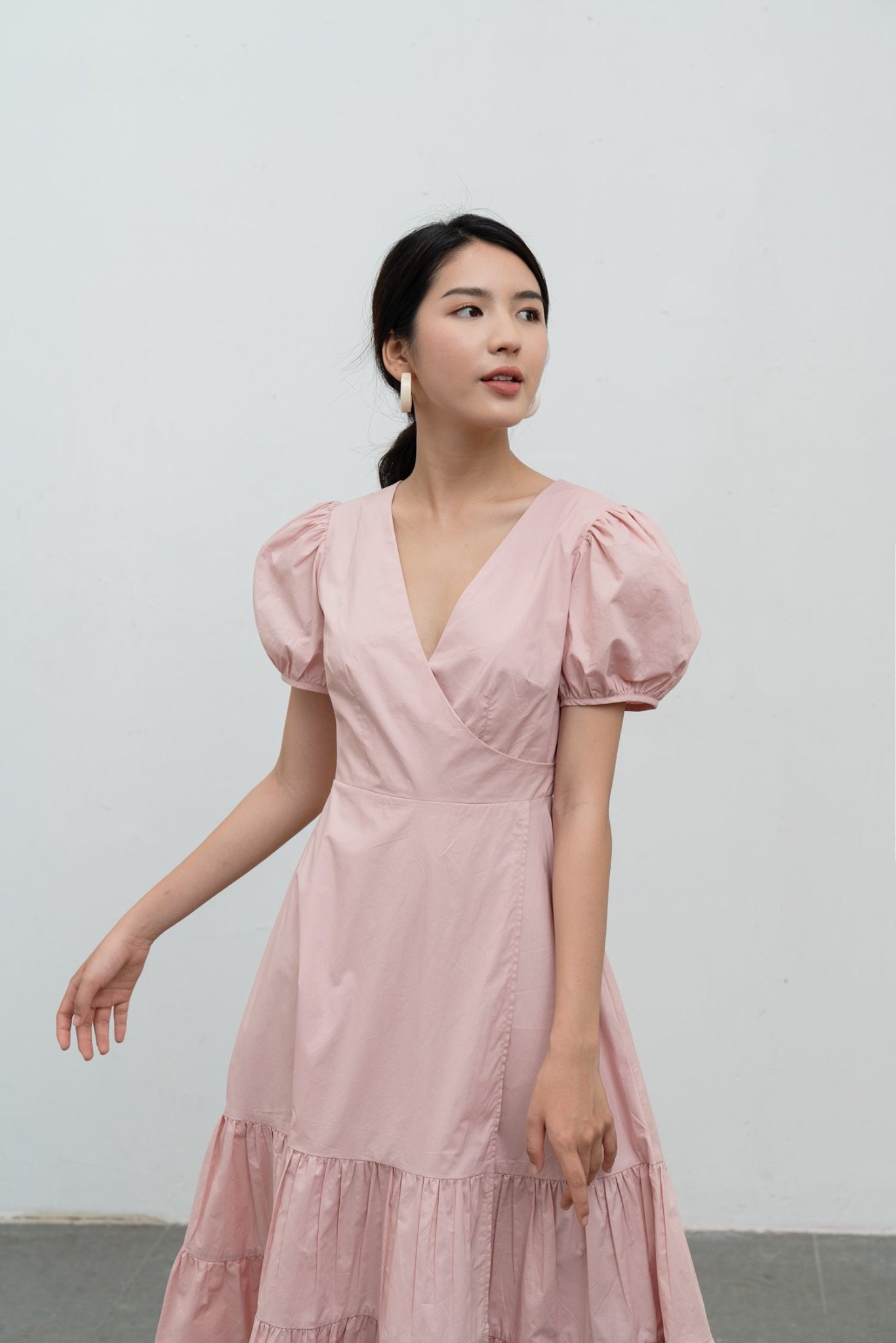 Puff Sleeve Oversized Linen Dress. Ruffle Maxi Dress. Super | Etsy