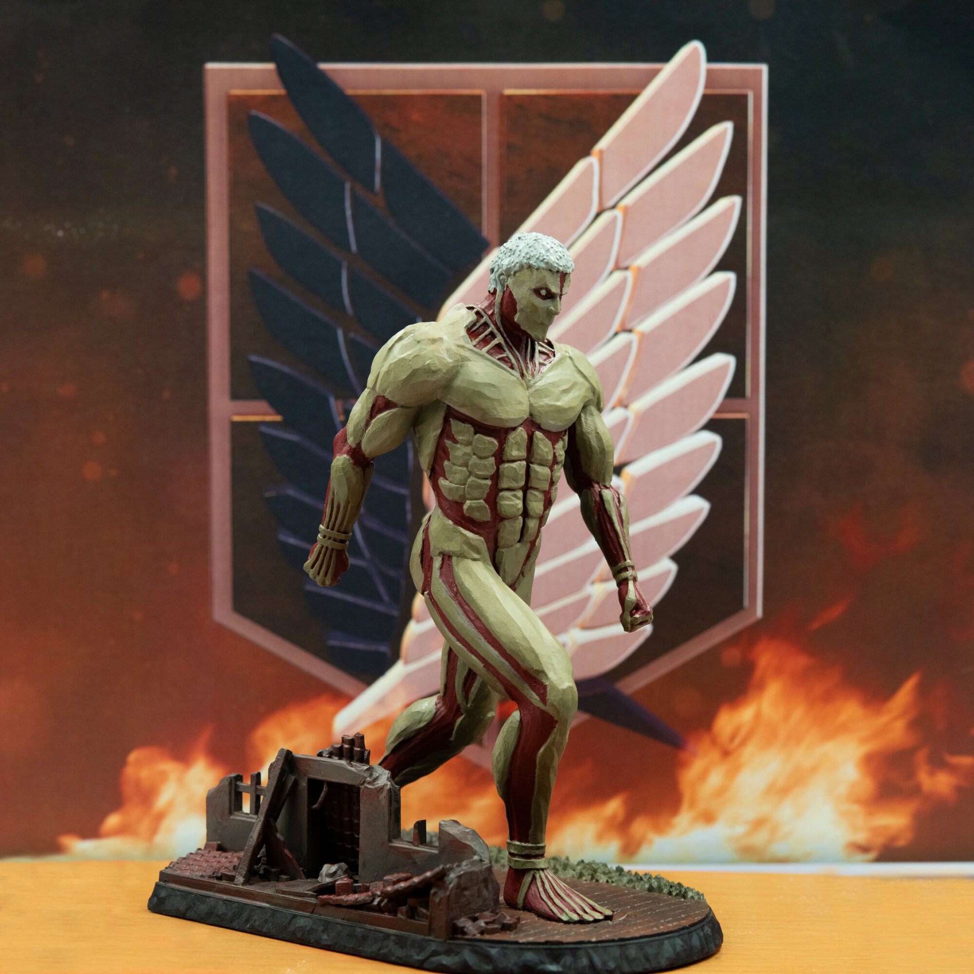 Action Figure Armored Titan Reiner Attack Titan Etsy