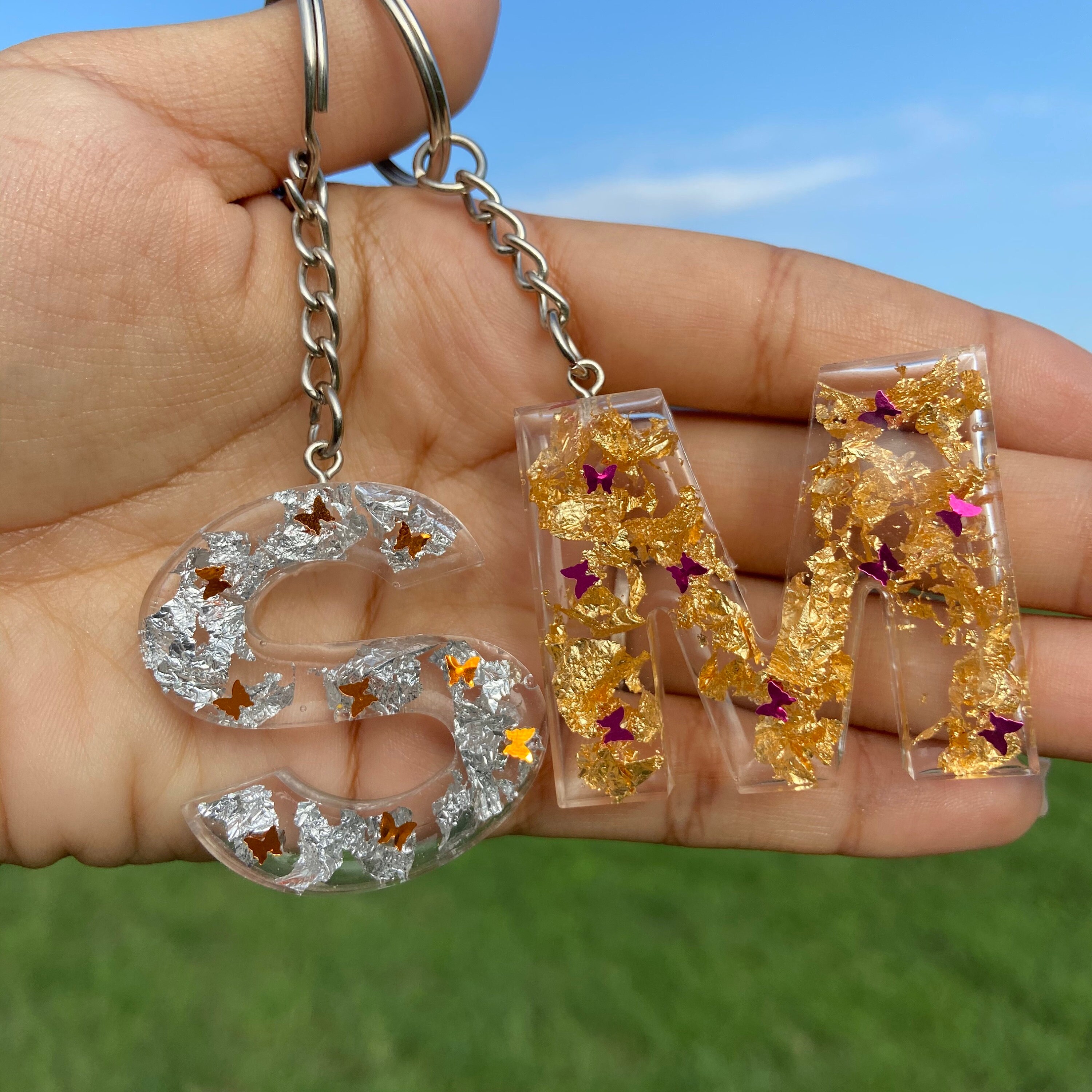 Butterfly Keychains Etsy