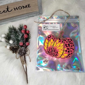 Pumpkin Sunflower Freshie/ Glitter/Autumn Pumpkin Freshie/Pumpkin Leopard/ Fall Freshie/ Car Freshener