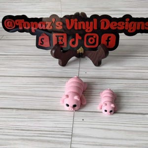 3D Prints/ Flexi Toys/ Animals/ Mini Flexi Animal Fidget/ Articulated Fidget Toy/ Sensory Toy/ 3D Printed Flexi | Desk Toy/ Farm Animals Pig