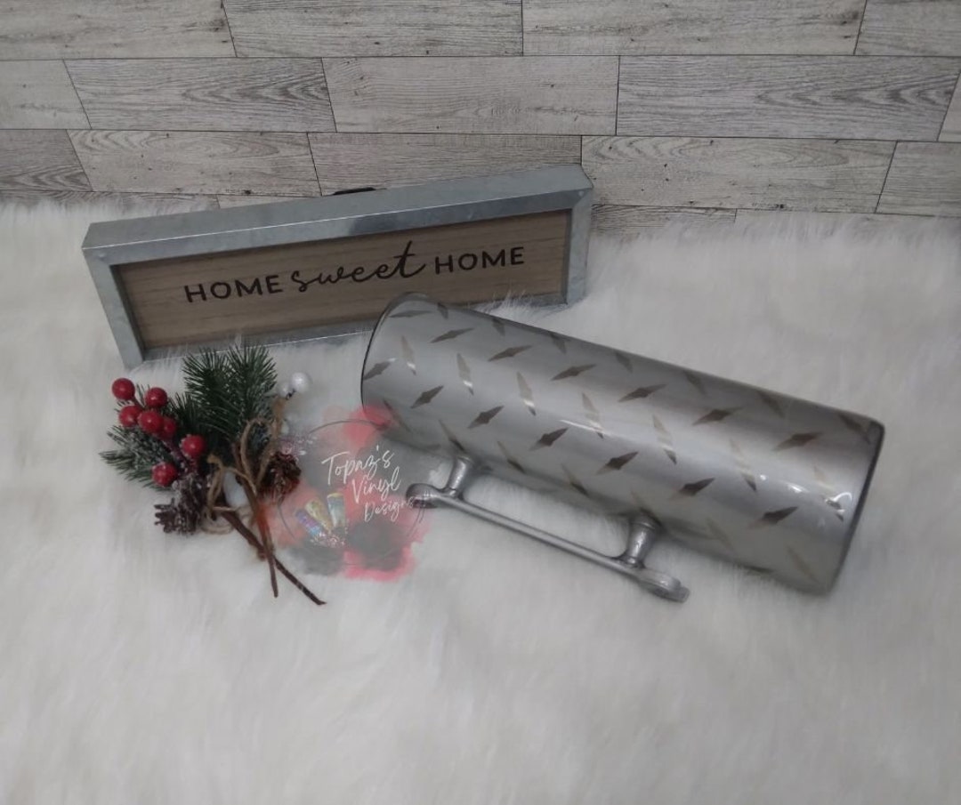 Diamond Plate Tumbler/ Wrench Socket Handle Tumbler/ Custom Tumbler/ Tumbler Epoxy/