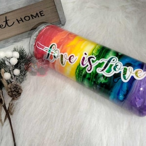Alcohol ink/ Pride Tumbler/ Epoxy Tumbler/ Ally cup/