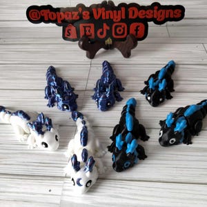 3D Prints/ Flexi Toys/ Animals/ Mini Flexi Animal Fidget/ Articulated Fidget Toy/ Sensory Toy/ 3D Printed Flexi | Desk Toy/ Dragon