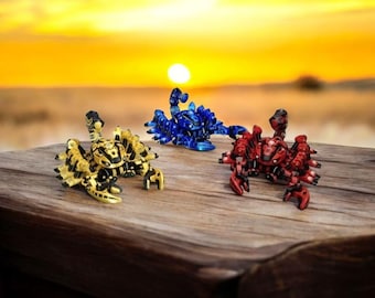 3D Printed Cyber Scorpion | Flexi Fidget Desk Toy