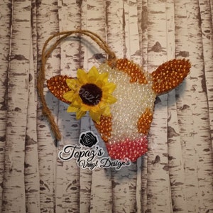 Cow car Freshener/ Air Freshener/ cow lover gift/ hanging car accessories
