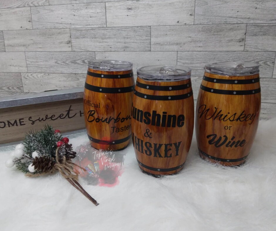 Whiskey Barrel Tumbler, Personalized Tumbler/ Whiskey Lover Gift / Gift for the Barrel Lover ...