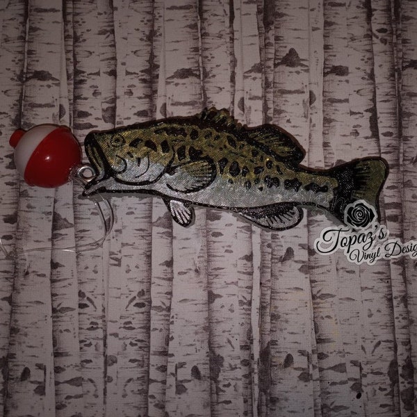 Bass Fish Car Freshener / Car Freshener/ Air Freshener/ Car Charm/ Fish Car Freshener