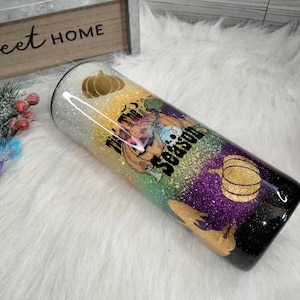 Tis&#39; The Season Halloween/Halloween Tumbler/ Fall ombre Tumbler/ Autumn Epoxy Tumbler/ Fall Pumpkin Glitter Epoxy Tumbler/ Ready to Ship